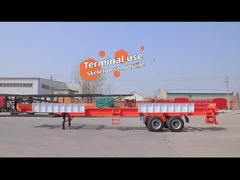 terminal met een halve aanhangwagen van het type skelet