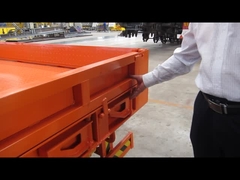 laaggelegen oplegger voor vrachtwagens met verlengvler