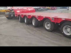 Air Suspension 3 axle Drop Deck Low Bed Semi-Trailer 14600mm Lengte voor de Australische markt